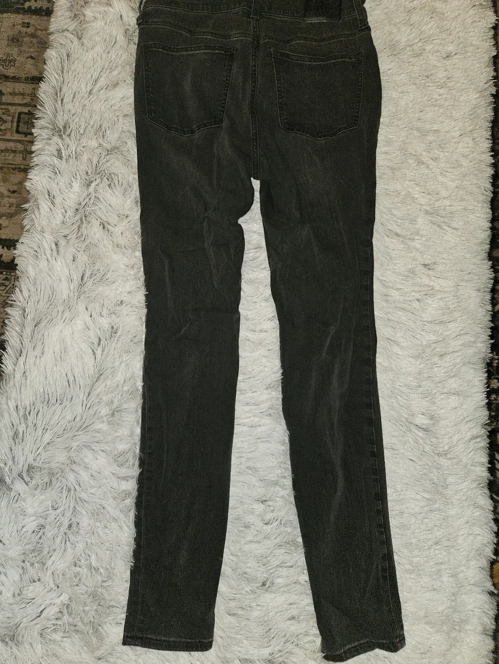 Madewell Roadtripper Skinny Jeans Black Wash Size 29 Tall High Rise Stretch